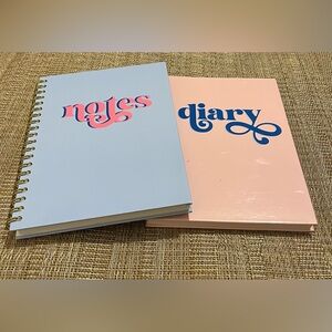 Carnet spiral bound 2 piece bundle Notes & Diary